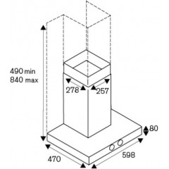 La Germania K60 TU KX A Απορροφητήρας Καμινάδα 60cm Inox La Germania K60 TU KX A Απορροφητήρας Καμινάδα 60cm Inox